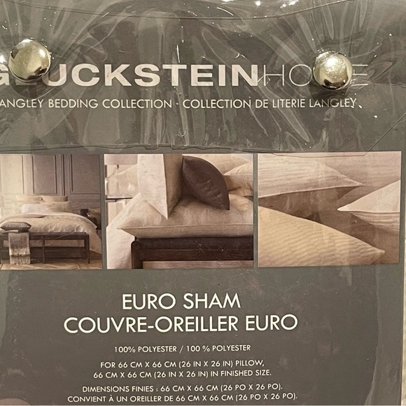 2 Gluckstein, HOME, Langley bedding collection, euro shams; brand new - Picture 5 of 6